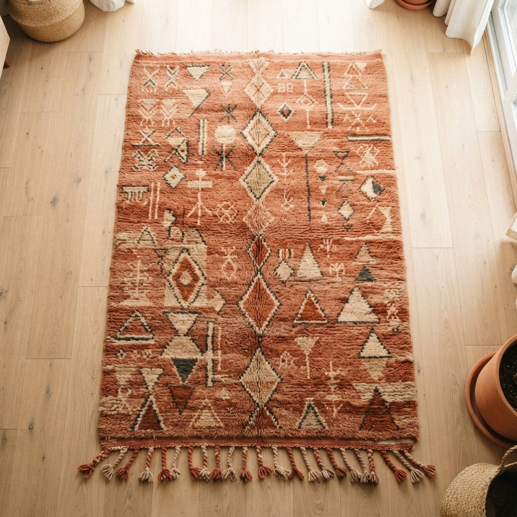 Azilal Terracotta — handmade Moroccan rug