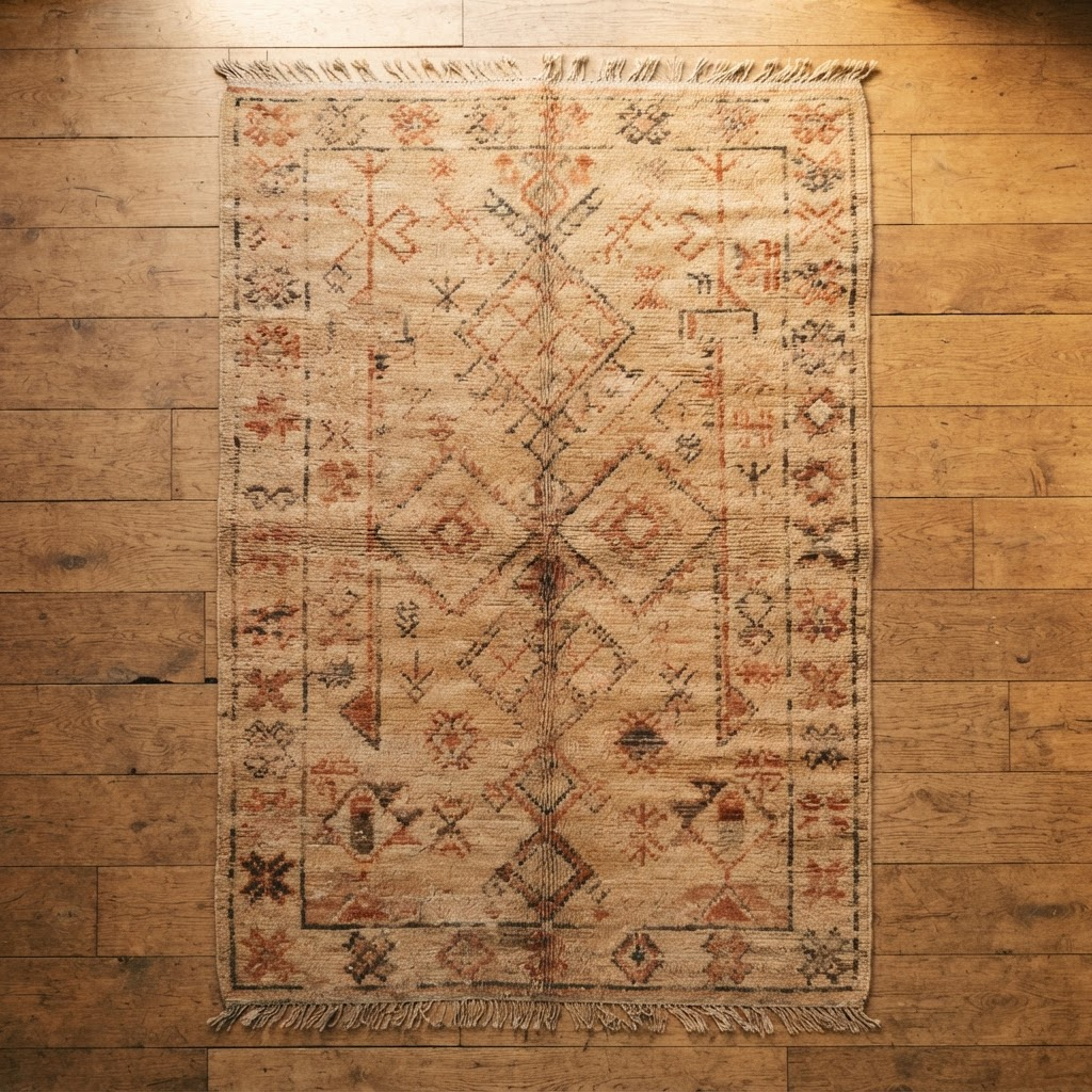 Boujaad Sunrise — handmade Moroccan rug