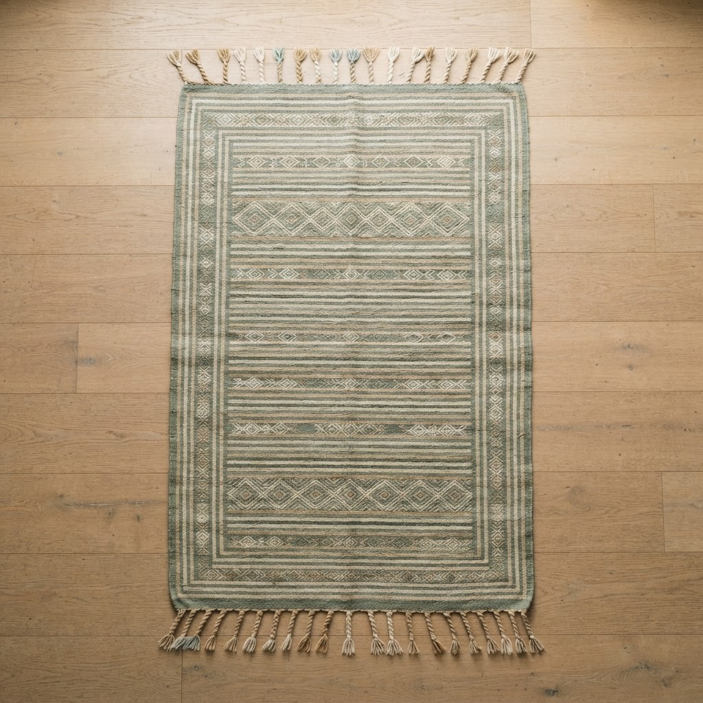 Sahara Sage Kilim — handmade Moroccan rug